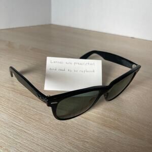 Vintage B&L Ray-Ban USA Wayfarer II Sunglasses FRAMES ONLY Black